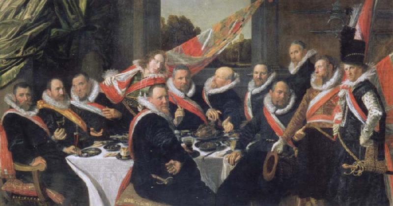 Festmabl of the officers of the St. Jorisdoelen in Haarlem, Frans Hals